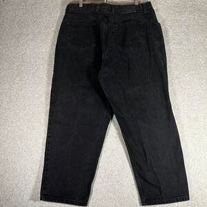 Y2K men's Black baggy barrel style denim jeans pants Size 38x27